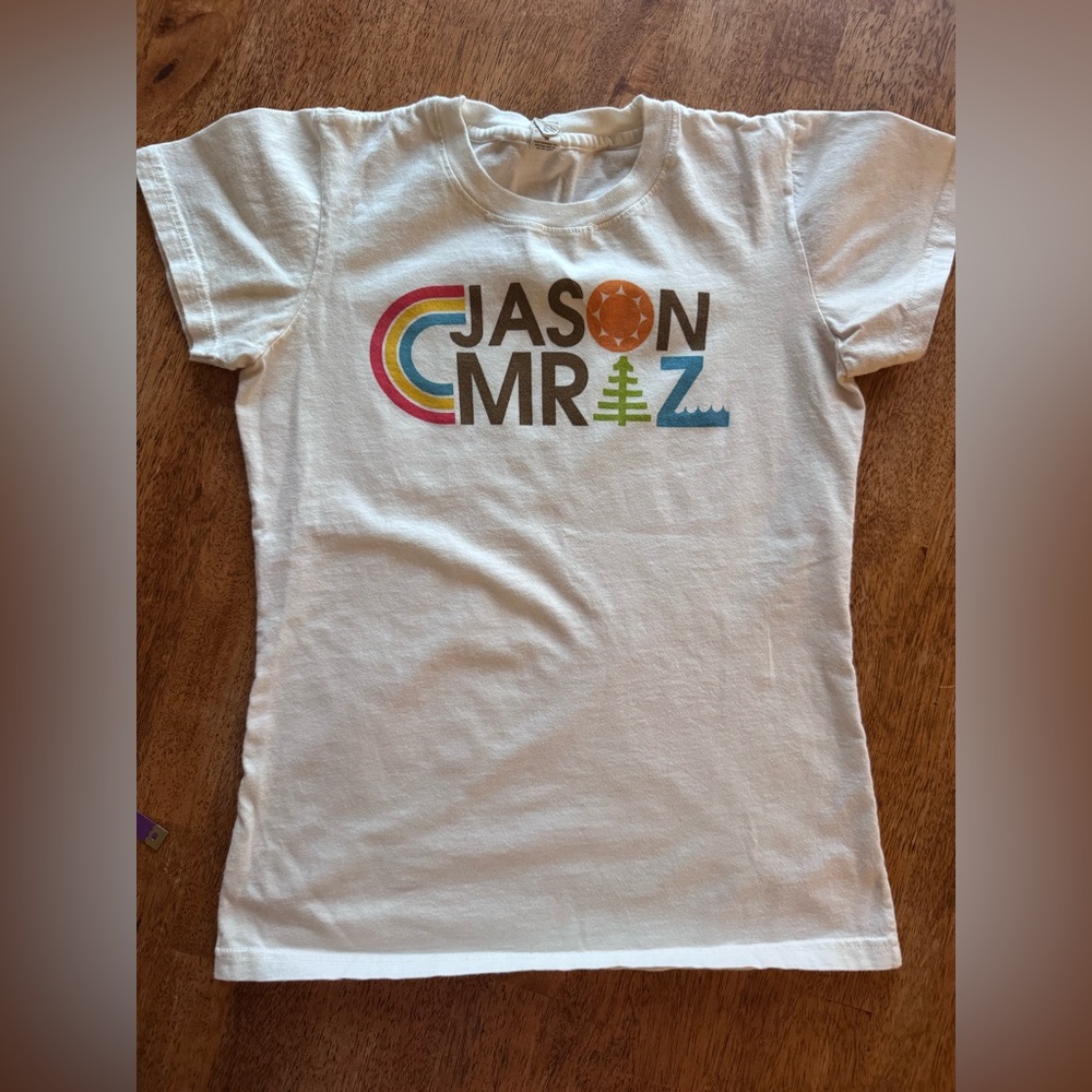 Jason Mraz %100 Organic Cotton Baby Doll Tee T-shirt Size S